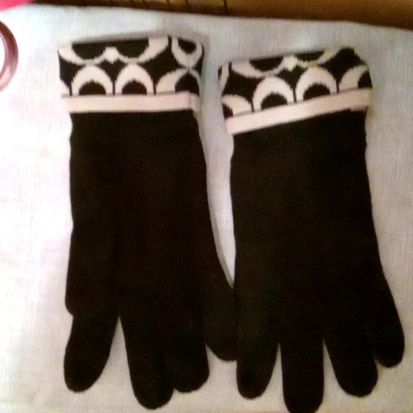 Coach Accessories - Coach signature touch gloves black and gray os